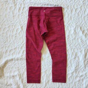 Lululemon Wunder Under Crop II Berry Flaming Tomato 2